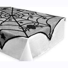 Load image into Gallery viewer, Halloween Lace Tablecloth Black Spider Web-Kitchen Accessories-Tupperware 4 Sale