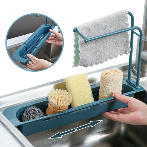 Expandable Storage Drainer with Double Towel Holder-Kitchen Accessories-Tupperware 4 Sale