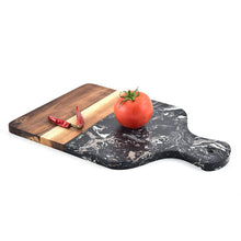 Load image into Gallery viewer, Marble and Acacia Wood Non Slip Kitchen Cutting Board / Pizza Tray-Kitchen Accessories-Tupperware 4 Sale