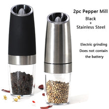 Load image into Gallery viewer, Electric Automatic Stainless Steel Pepper Mill / Salt Grinder with LED Light-Kitchen Accessories-Tupperware 4 Sale