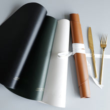 Load image into Gallery viewer, PU Leather Heat Insulation Non-Slip Simple Placemats-Dining Accessories-Tupperware 4 Sale