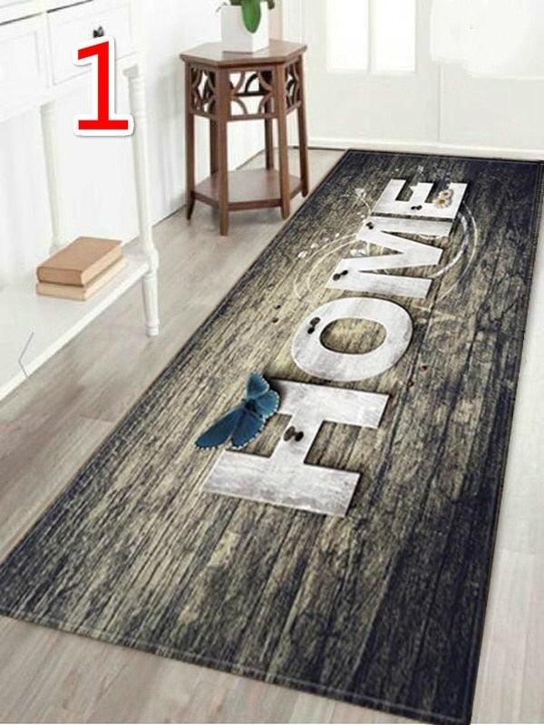 Non-Slip Wood Series Printing Kitchen / Door / Bathroom Mat-Floor Mats-Tupperware 4 Sale