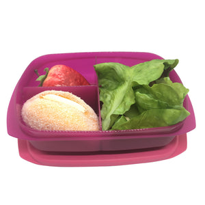 Tupperware Reheatable Divided Lunch Box Square | Lunchbox-Lunch Box-Tupperware 4 Sale