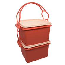 Load image into Gallery viewer, Tupperware Double Deep with Carolier - Pink | Picnic Lunch Box-Lunch Box-Tupperware 4 Sale