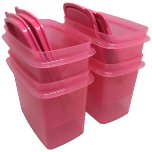 Tupperware Shelf Saver With Spoon - Pink-Food Storage-Tupperware 4 Sale