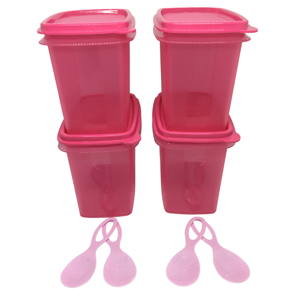 Tupperware Shelf Saver With Spoon - Pink-Food Storage-Tupperware 4 Sale