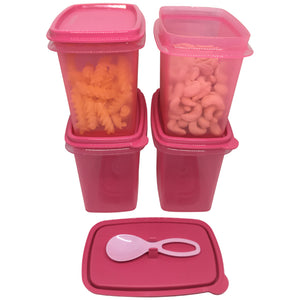Tupperware Shelf Saver With Spoon - Pink-Food Storage-Tupperware 4 Sale