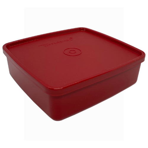 Tupperware Large Square Away Lunch Box - Red-Lunch Box-Tupperware 4 Sale