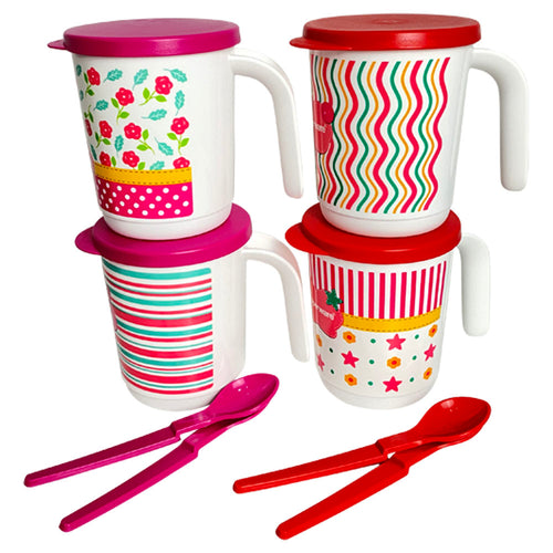 Tupperware Blushing Pink Mug Set With Gift Box-Mug-Tupperware 4 Sale