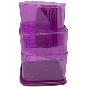 Tupperware Fresh N Clear Tall Set - Purple-Chiller Storage-Tupperware 4 Sale