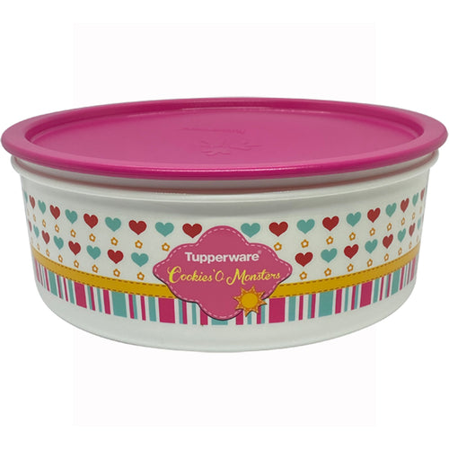 Tupperware Pink Nuttie Cookie Canister-Food Storage-Tupperware 4 Sale
