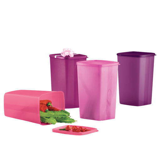 Tupperware Large Square Round / So Fresh Tall-Chiller Storage-Tupperware 4 Sale