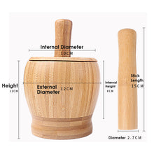 Load image into Gallery viewer, Wooden Mashing Jar Bowl / Mortar &amp; Pestle-Kitchen Accessories-Tupperware 4 Sale