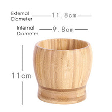 Load image into Gallery viewer, Wooden Mashing Jar Bowl / Mortar &amp; Pestle-Kitchen Accessories-Tupperware 4 Sale