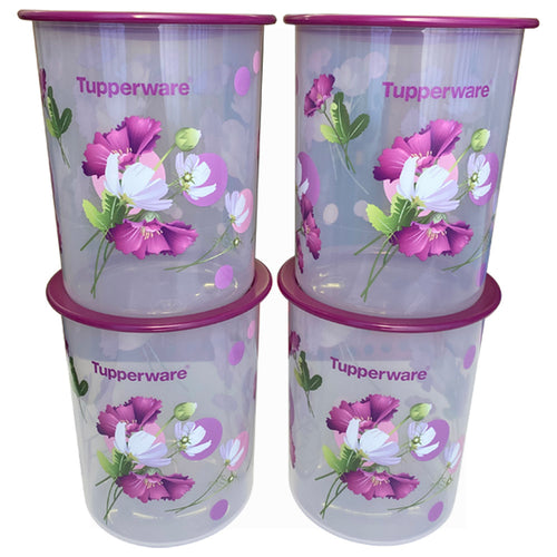 Tupperware Royale Bloom One Touch Canister Junior-Food Storage-Tupperware 4 Sale