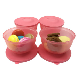 Tupperware Small Round Saver - Pink-Bowls-Tupperware 4 Sale