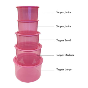 Tupperware One Touch Topper Medium Pink-Food Storage-Tupperware 4 Sale
