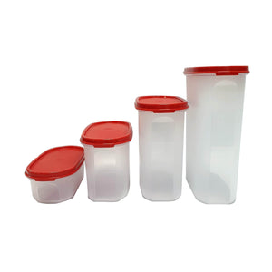 Tupperware Modular Mates Red Oval Set-Food Storage-Tupperware 4 Sale