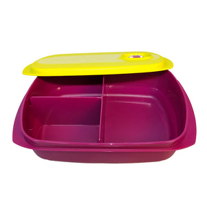 Tupperware Reheatable Divided Lunch Box Square | Lunchbox-Lunch Box-Tupperware 4 Sale