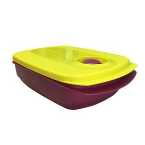 Tupperware Reheatable Divided Lunch Box Square | Lunchbox-Lunch Box-Tupperware 4 Sale