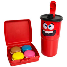 Load image into Gallery viewer, Tupperware Red Smiley Lunch Set with Bag-Lunch Box-Tupperware 4 Sale